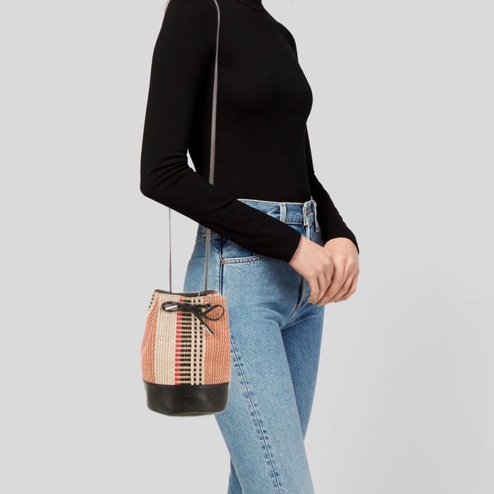 Sandro Raffia Bucket Bag - Picture 2 of 8